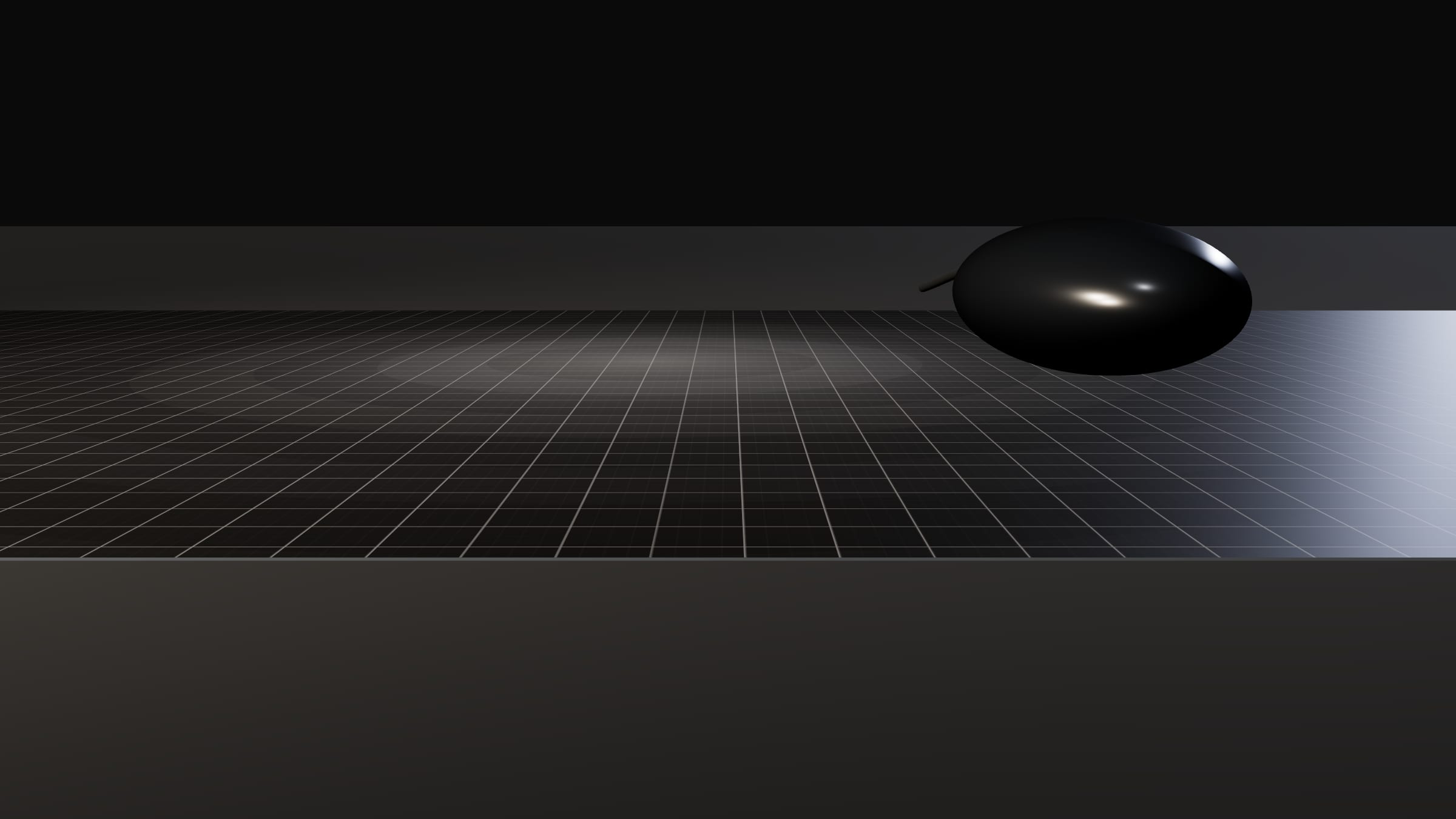 The pad on a desk at a low angle, a mouse resting on it